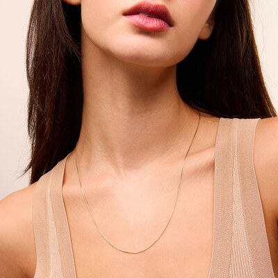 10K Solid Gold Omega Chain Made in Italy - 20"
