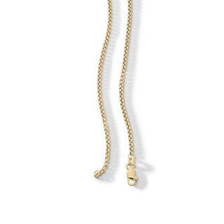 10K Semi-Solid Gold Round Box Chain - 20"