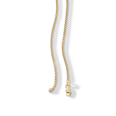 10K Semi-Solid Gold Round Box Chain - 20"