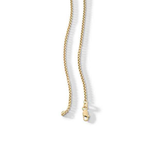 10K Semi-Solid Gold Round Box Chain - 20"