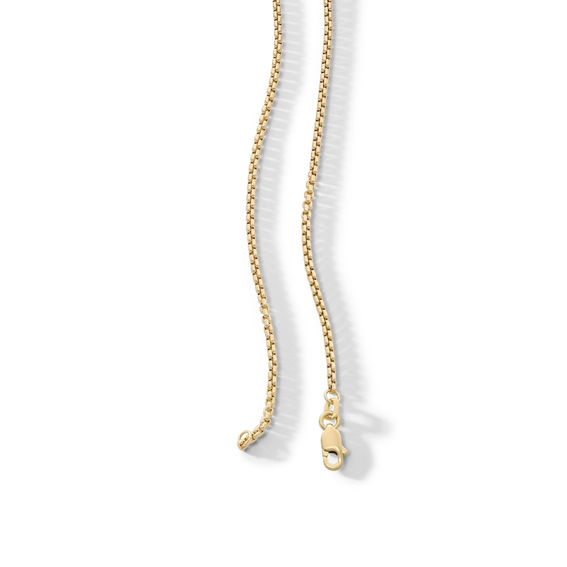Main Image 3 of 10K Semi-Solid Gold Round Box Chain - 20"