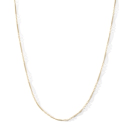 10K Solid Twist Station Curb Chain - 18"