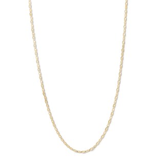 ​​​​​​​10K Solid Gold Diamond-Cut Valentino Chain Made in Italy - 18"