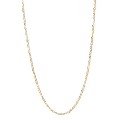 ​​​​​​​10K Solid Gold Diamond-Cut Valentino Chain Made in Italy - 18"