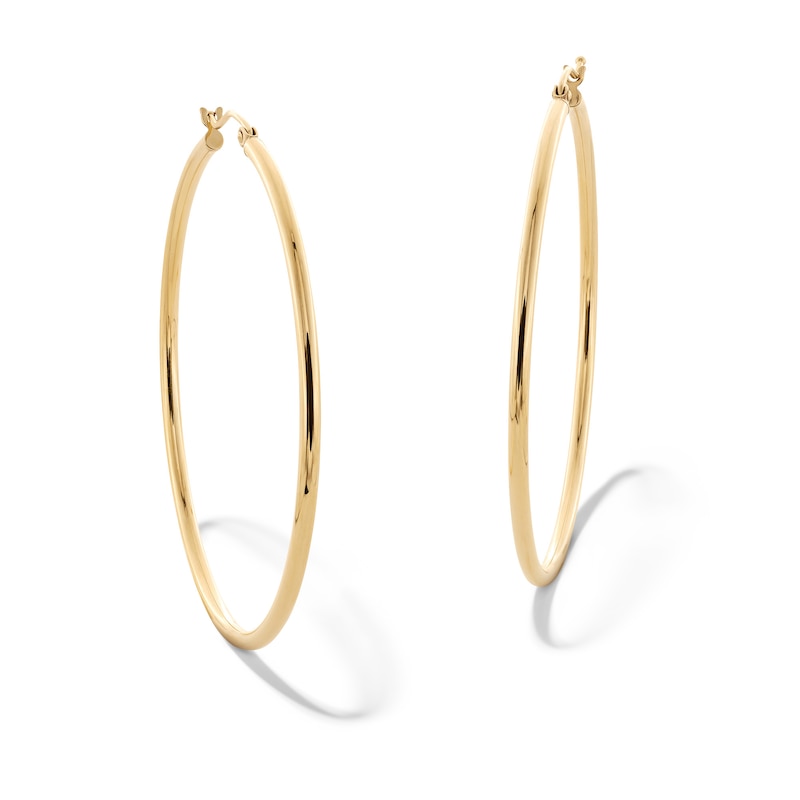 10K Hollow Gold Hoops