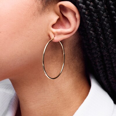 10K Hollow Gold Hoops
