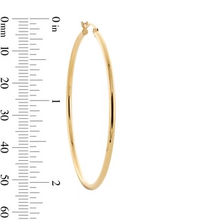 10K Hollow Gold Hoops