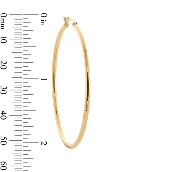 10K Hollow Gold Hoops
