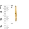 10K Hollow Gold Squared Hoops