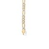 Thumbnail Image 3 of 10K Solid Gold Diamond-Cut Figaro Chain Bracelet Made in Italy - 8.5"