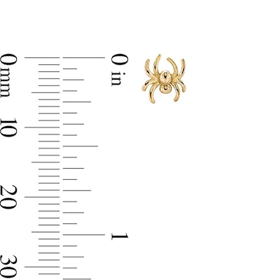 10K Gold Spider Studs