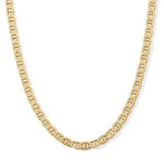 10K Semi-Solid Gold Mariner Chain Made in Italy - 20"