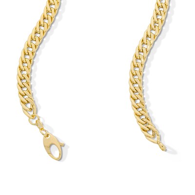 10K Hollow Gold Flat Cuban Chain Made in Italy - 20"