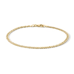 10K Gold Rambo Chain Bracelet Made in Italy - 7.5"