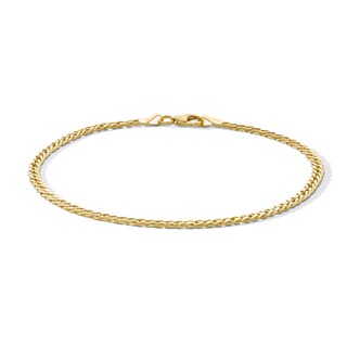 10K Gold Rambo Chain Bracelet Made in Italy - 7.5"