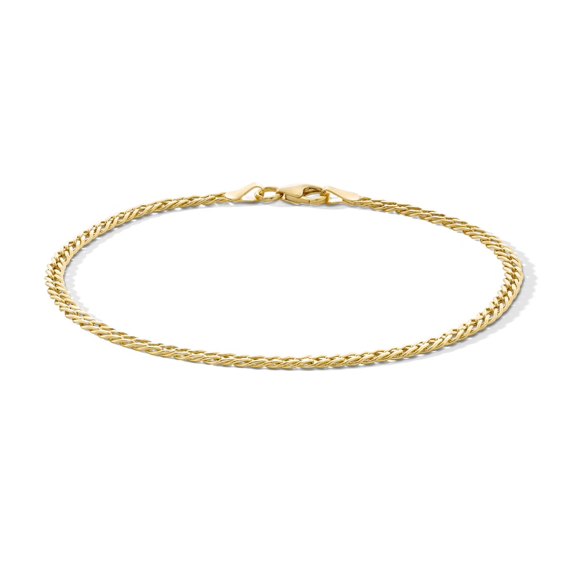 10K Gold Rambo Chain Bracelet Made in Italy - 7.5"