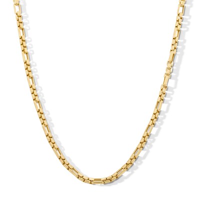 10K Hollow Gold Round Box Chain Made in Italy - 20"