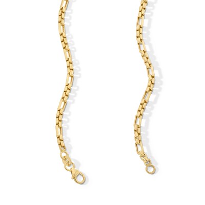 10K Hollow Gold Round Box Chain Made in Italy - 20"