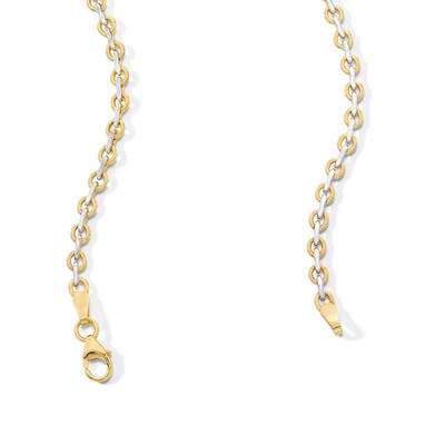 10K Hollow Gold Diamond-Cut Cable Chain Made in Italy - 18"
