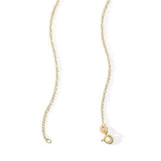 10K Solid Gold Singapore Chain Made in Italy - 18"