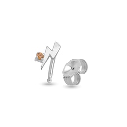 Birthstone Lightning Bolt Mini Single Stud
