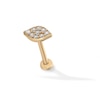 Thumbnail Image 1 of 14K Hollow Gold CZ Eye Stud - 18G 5/16"