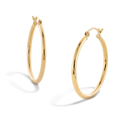 14K Hollow Gold Hoops