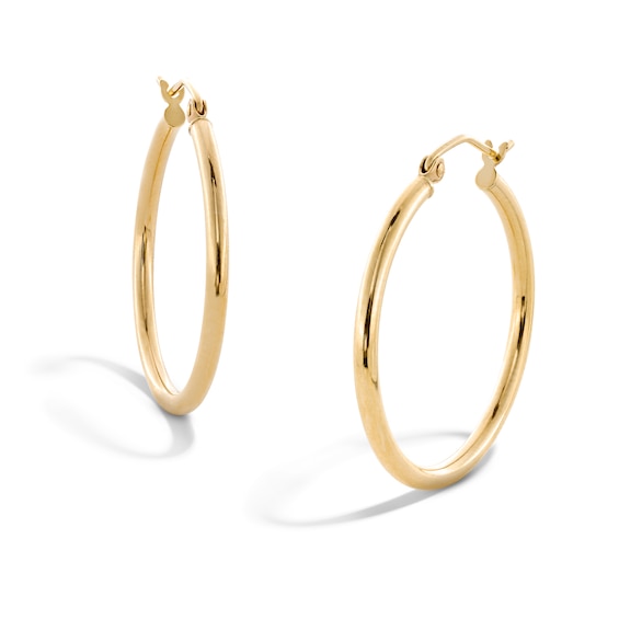 14K Hollow Gold Hoops