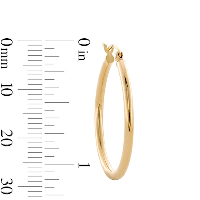 14K Hollow Gold Hoops