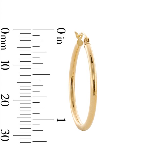 14K Hollow Gold Hoops
