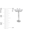 Thumbnail Image 2 of Stainless Steel CZ Marquise Floating Belly Button Ring - 14G 7/16"