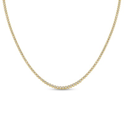 10K Gold 5 CT. T.W. Lab-Grown Diamond Tennis Necklace
