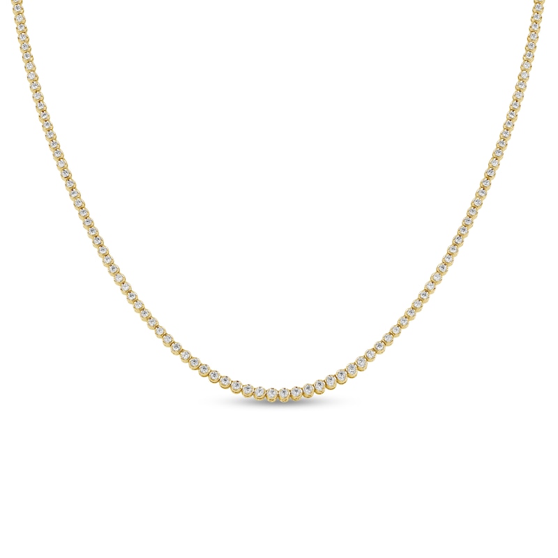 10K Gold 5 CT. T.W. Lab-Grown Diamond Tennis Necklace