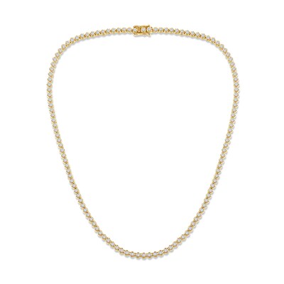 10K Gold 5 CT. T.W. Lab-Grown Diamond Tennis Necklace