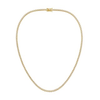 10K Gold 3 CT. T.W. Lab-Grown Diamond Tennis Necklace