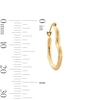 10K Gold Open Heart Hoops