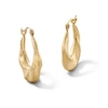 Thumbnail Image 1 of 10K Hollow Gold Thick Swirl Hoops