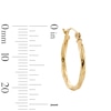 Thumbnail Image 3 of 10K Hollow Gold Twisted Hoops