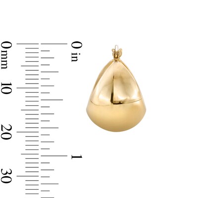 10K Hollow Gold Bold Hoops