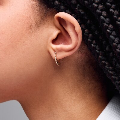 10K Hollow Gold Lightweight Hoops