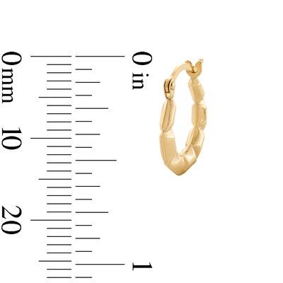 10K Hollow Gold Lightweight Hoops