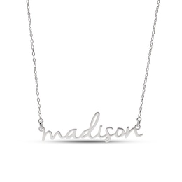Sterling Silver Lowercase Name Rolo Necklace - 16"