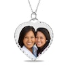 Thumbnail Image 1 of Diamond-Cut Photo Heart Pendant - 18"