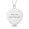 Thumbnail Image 2 of Diamond-Cut Photo Heart Pendant - 18"
