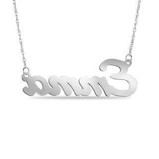 Enamel Rainbow Name Necklace - 18"