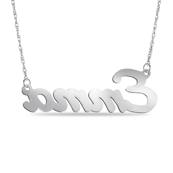 Enamel Rainbow Name Necklace - 18"
