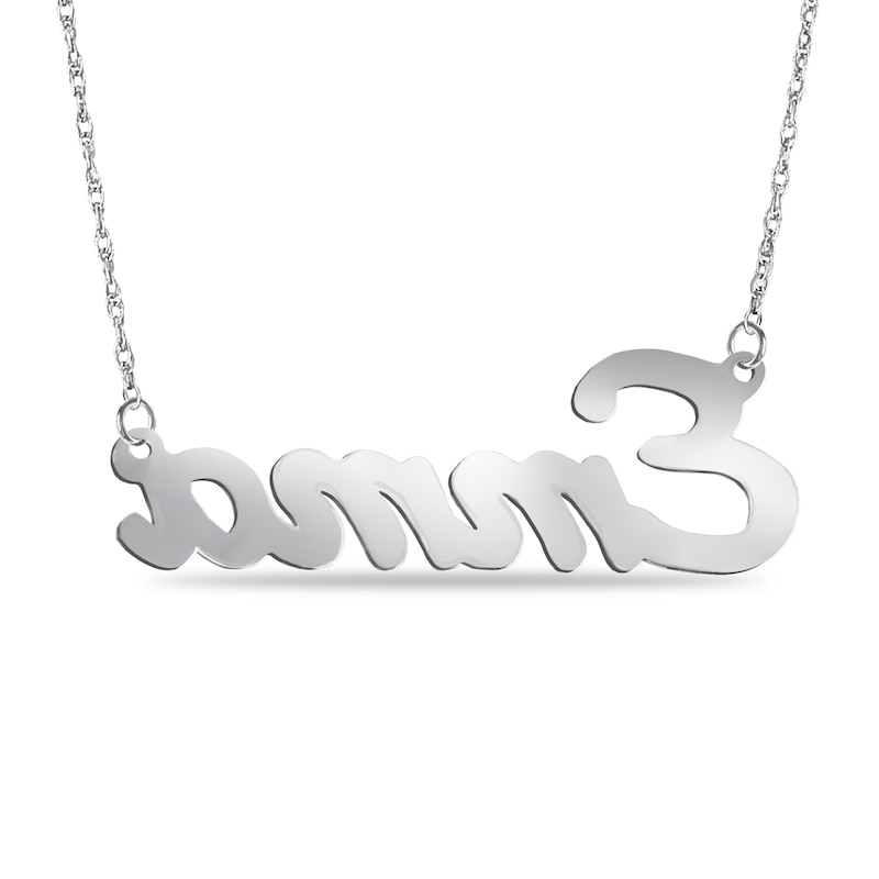 Main Image 3 of Enamel Rainbow Name Necklace - 18"