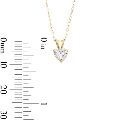 10K Gold CZ Heart Studs and Pendant Set