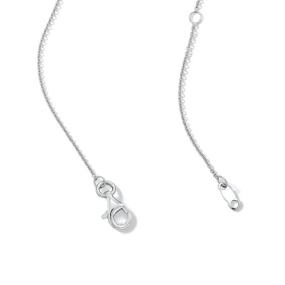 Sterling Silver 1/20 CT. T.W. Diamond Heart Studs and Pendant Set