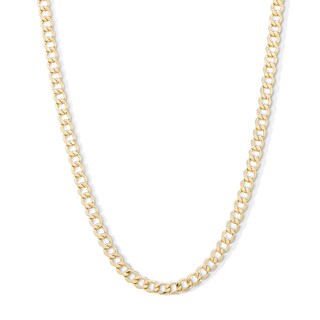 ​​​​​​​10K Semi-Solid Beveled Curb Chain - 26"